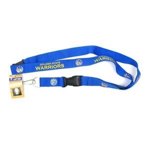 Golden State Warriors NBA Lanyard Keychain W/ Clip ID /Holder
